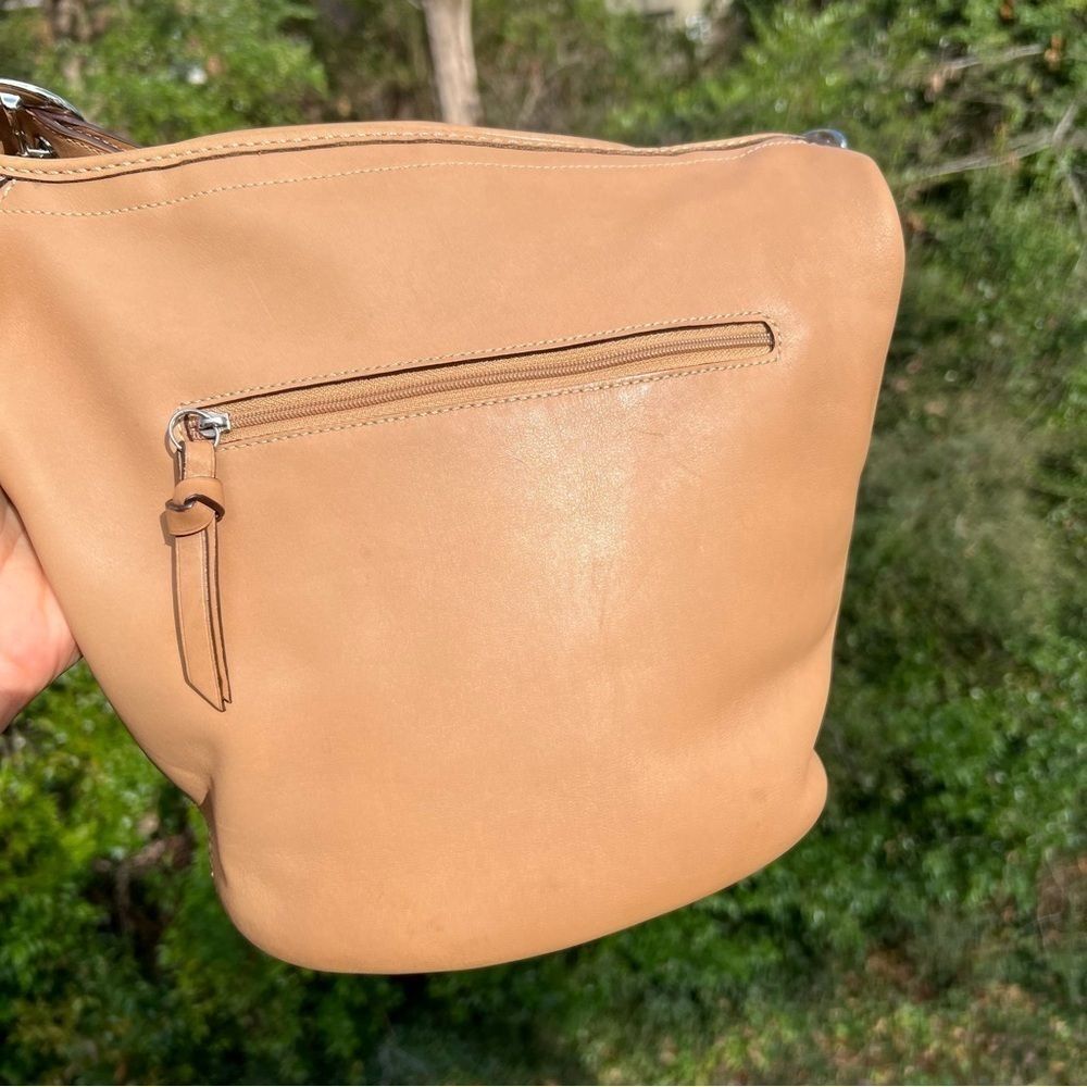 COACH Vintage Y2K Bleecker Duffle Crossbody Shoudler Bag Camel Leather F13353 - Picture 15 of 16